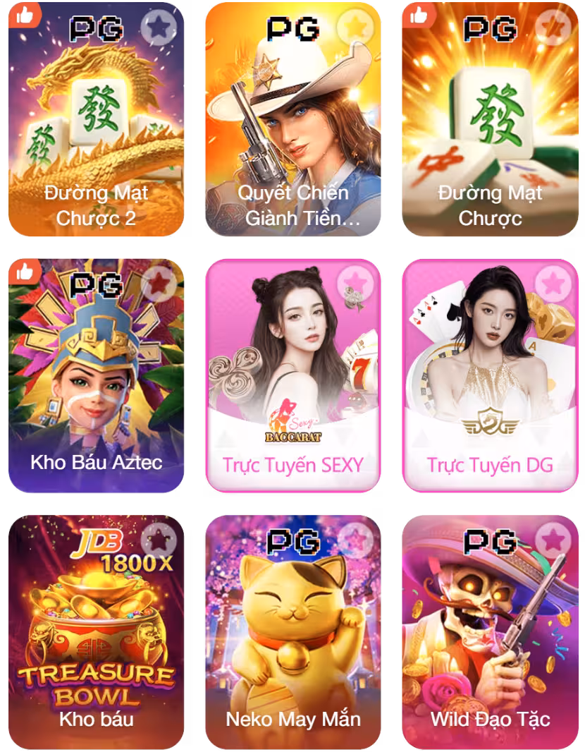 Các trò chơi hot tại 188V